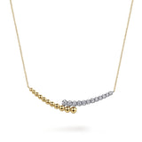 14K Yellow Gold, 14K White Gold Necklace NK7746M45JJ