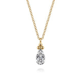 14K White Gold Necklace NK7747Y45JJ