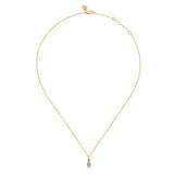 14K White Gold Necklace NK7747Y45JJ