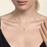 14K White Gold Necklace NK7747Y45JJ