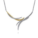 14K Yellow Gold, Sterling Silver (925) Necklace NK7776MZJJJ