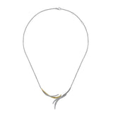 14K Yellow Gold, Sterling Silver (925) Necklace NK7776MZJJJ