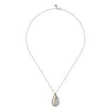 14K Yellow Gold, Sterling Silver (925) Necklace NK7782MZJJJ