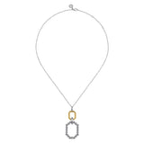 14K Yellow Gold, Sterling Silver (925) Necklace NK7785MZJJJ