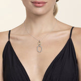14K Yellow Gold, Sterling Silver (925) Necklace NK7785MZJJJ