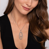 14K Yellow Gold, Sterling Silver (925) Necklace NK7786MZJJJ