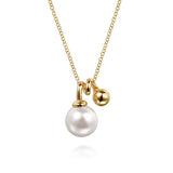 14K White Gold Necklace NK7789Y4JPL