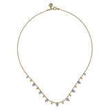 14K Yellow Gold, 14K White Gold Necklace NK7793M45JJ