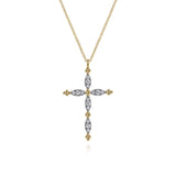 14K White Gold Necklace NK7801Y45JJ