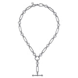 Sterling Silver (925) Necklace NK7813-18SVJWS