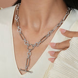 Sterling Silver (925) Necklace NK7813-18SVJWS