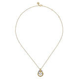14K Yellow Gold, 14K White Gold Necklace NK7820M45JJ