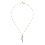 14K Yellow Gold, 14K White Gold Necklace NK7828M45JJ