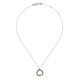 14K Yellow Gold, Sterling Silver (925) Necklace NK7860MZJJJ
