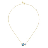 14K White Gold Necklace NK7870Y45BT