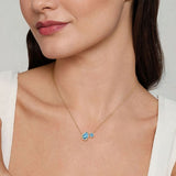 14K White Gold Necklace NK7870Y45BT
