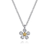 14K Yellow Gold, Sterling Silver (925) Necklace NK7905MZ5JJ