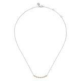 14K Yellow Gold, Sterling Silver (925) Necklace NK7914MZJJJ