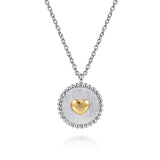 14K Yellow Gold, Sterling Silver (925) Necklace NK7926MZJJJ