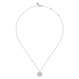 14K Yellow Gold, Sterling Silver (925) Necklace NK7926MZJJJ