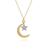 14K Yellow Gold, 14K White Gold Necklace NK7990M45JJ