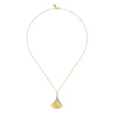 14K Yellow Gold, 14K White Gold Necklace NK8012M45JJ
