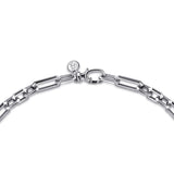 Sterling Silver (925) Necklace NKM2034-22SVJJJ