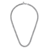 Sterling Silver (925) Necklace NKM2075-20SVJJJ