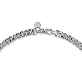 Sterling Silver (925) Necklace NKM2075-20SVJJJ