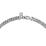 Sterling Silver (925) Necklace NKM2075-22SVJJJ