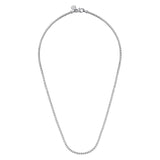 Sterling Silver (925) Necklace NKM2079-20SVJJJ