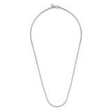 Sterling Silver (925) Necklace NKM2079-22SVJJJ