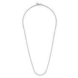 Sterling Silver (925) Necklace NKM2079-24SVJJJ