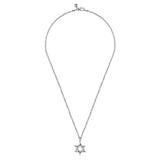 Sterling Silver (925) Necklace NKM2119-22SVJJJ