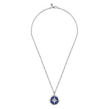 Sterling Silver (925) Necklace NKM2138-22SV5LP