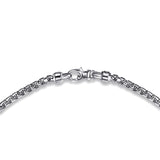 Sterling Silver (925) Necklace NKM2141-22SVJJJ