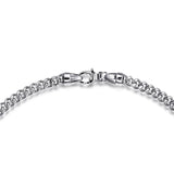 Sterling Silver (925) Necklace NKM2143-20SVJJJ