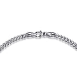 Sterling Silver (925) Necklace NKM2143-22SVJJJ