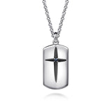 Sterling Silver (925) Necklace NKM2153-22SVJSB