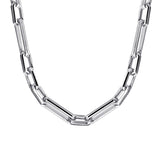 Sterling Silver (925) Necklace NKM2155-22SVJJJ