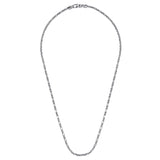 Sterling Silver (925) Necklace NKM2157-22SVJJJ