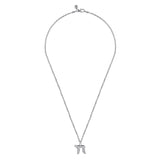 Sterling Silver (925) Necklace NKM2163-22SVJJJ