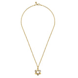 14K White Gold Necklace NKM2173-22Y45JJ