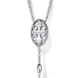 Sterling Silver (925) Necklace NKM6782-27SVJJJ