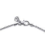 Sterling Silver (925) Necklace NKM7008-20SVJJJ