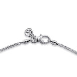 Sterling Silver (925) Necklace NKM7008-24SVJJJ