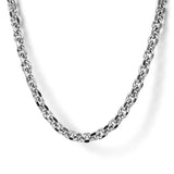 Sterling Silver (925) Necklace NKM7010-20SVJJJ