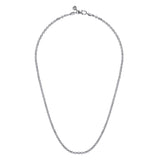 Sterling Silver (925) Necklace NKM7010-20SVJJJ
