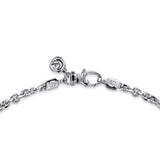Sterling Silver (925) Necklace NKM7010-20SVJJJ