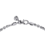 Sterling Silver (925) Necklace NKM7010-24SVJJJ
